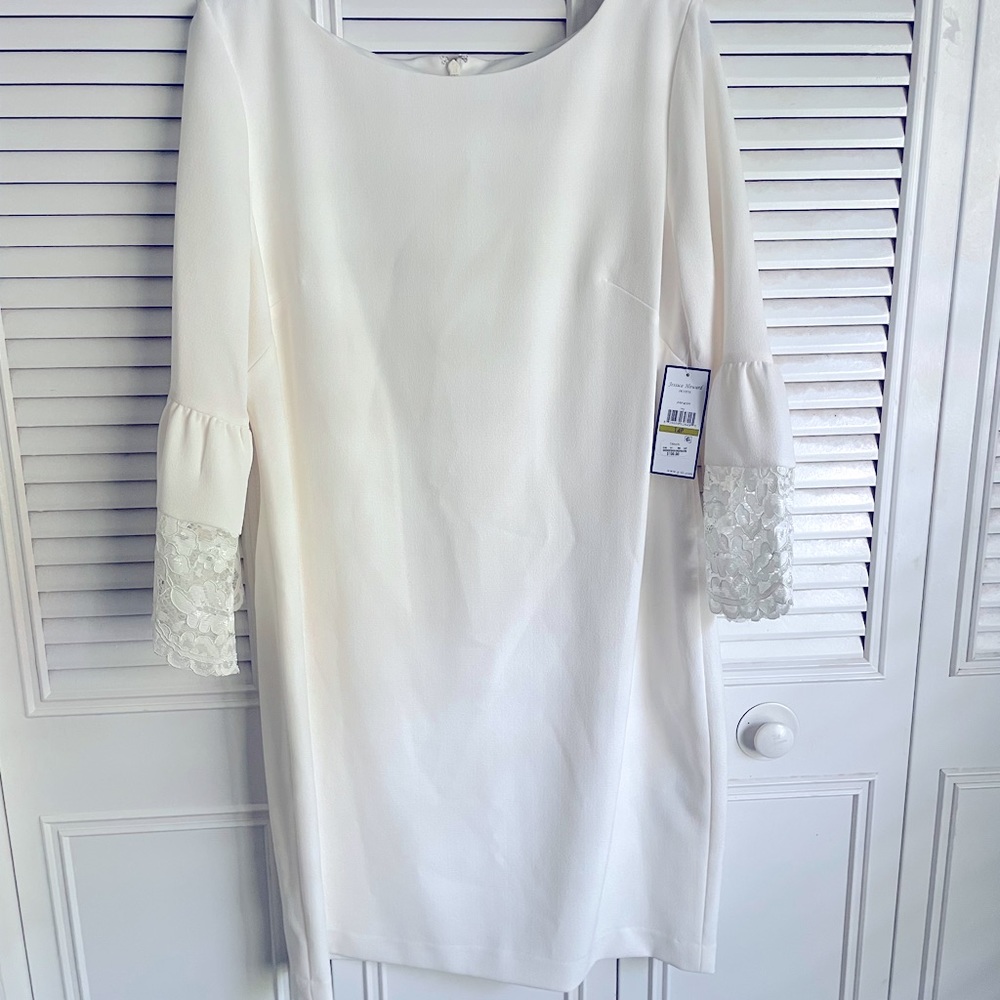 White Jessica Howard Dress, Size 14P